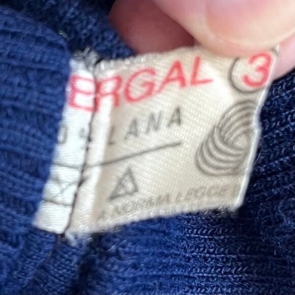 Vintage Men’s Cycling Jacket 1973 Sergal Milano Size Med EU 3 Acrylic Wool Blue - Picture 10 of 11